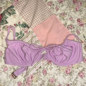 purple bikini top
